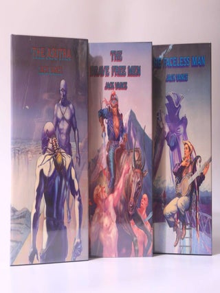 Item #10273 The Durdane Trilogy: The Faceless Man, The Brave Free Men, The Asutra. Jack Vance