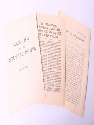 Item #10735 Three Pamphlets [comprising] University of London Election; To the Electors of London...