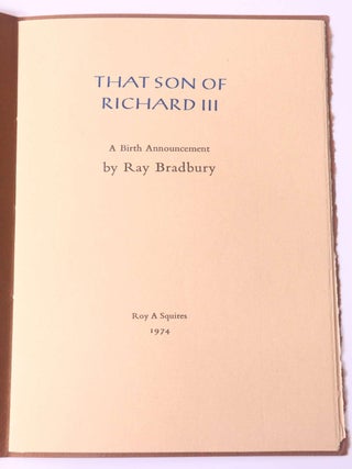 That Son of Richard III (2/2)