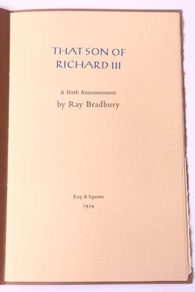 That Son of Richard III (2/2)