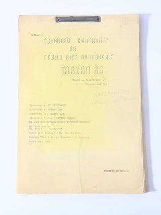 Item #11045 Tarzan 66: Tarzan and the City of Gold. Clair Huffaker