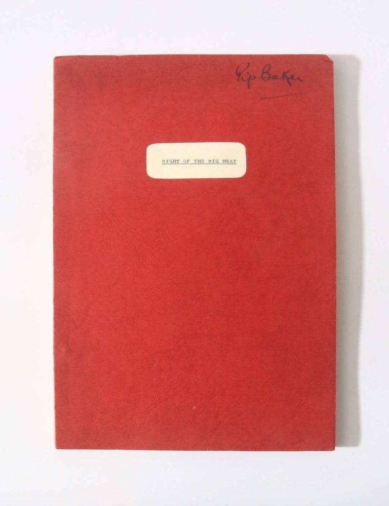 Item #11047 Island of the Burning Damned [Night of the Big Heat] Original Screenplay. Pip Baker Jane Baker, Ronald Liles.