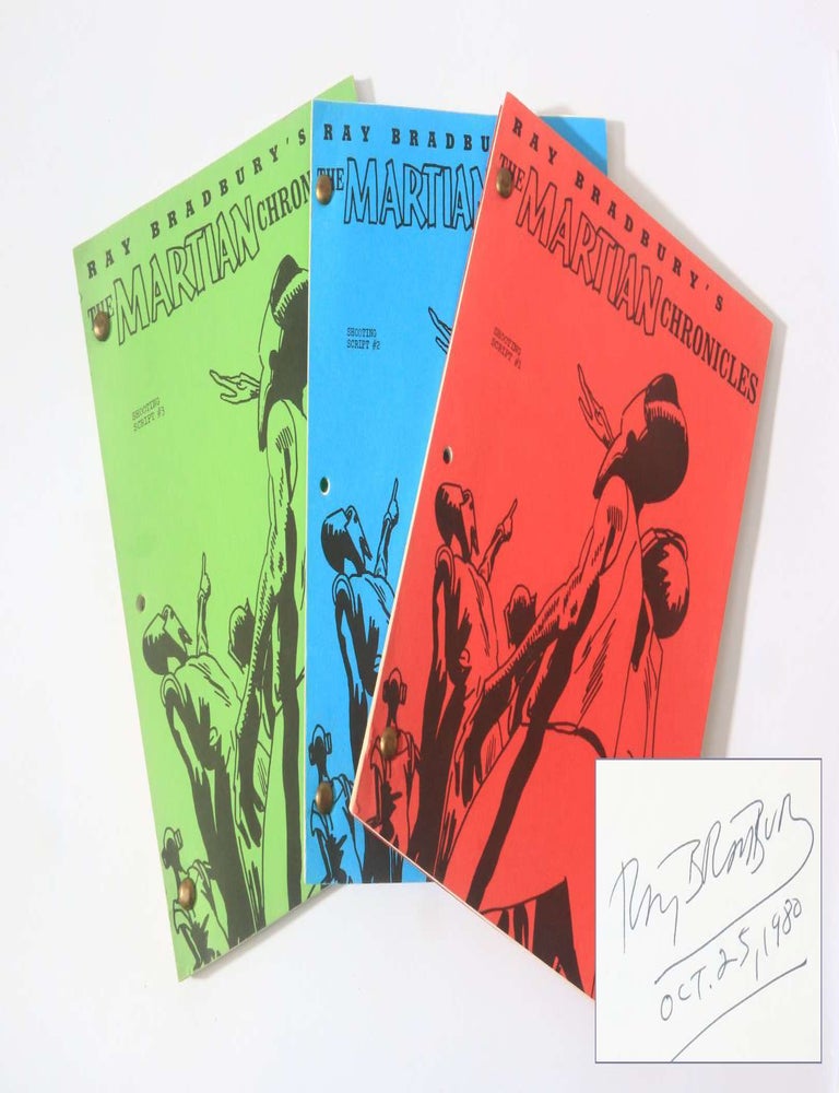Item #11048 The Martian Chronicles, a Complete Set of the Three Original Screenplays for the 1980 NBC Adaptation. Ray Bradbury, Richard Matheson.