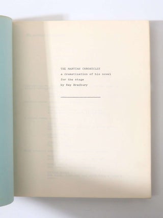 The Martian Chronicles - Original Early Script for the 1976 Play (2/3)