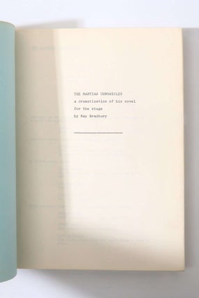 The Martian Chronicles - Original Early Script for the 1976 Play (2/3)