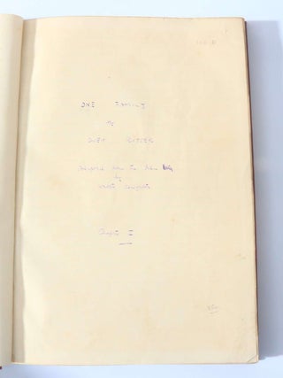 One Family Autograph Manuscript (3/4)