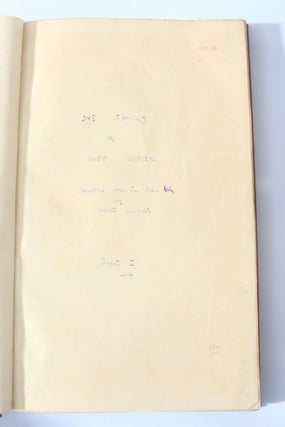 One Family Autograph Manuscript (3/4)