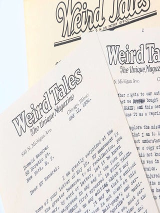 Item #11126 An Extensive Archive of Holograph Manuscripts, Typescripts and Ephemera. Donald Wandrei