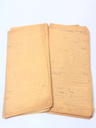 An Extensive Archive of Holograph Manuscripts, Typescripts and Ephemera (10/10)