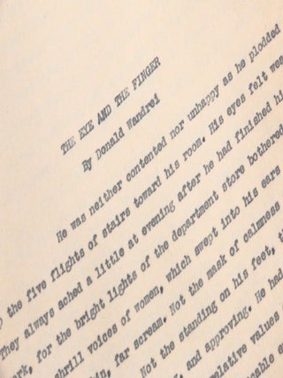 An Extensive Archive of Holograph Manuscripts, Typescripts and Ephemera (4/10)
