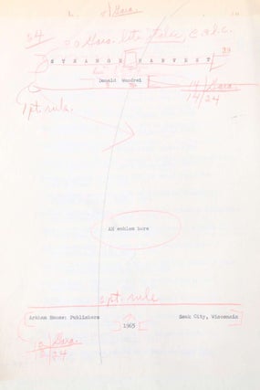 An Extensive Archive of Holograph Manuscripts, Typescripts and Ephemera (7/10)