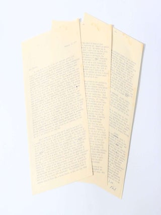 Item #11494 Typed Letter Signed [TLS] to Claudia Bush, Discussing the Greek Philosophers and...