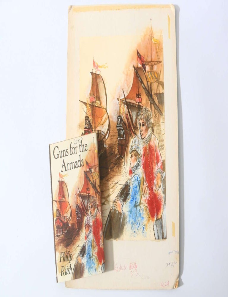 Item #11499 Guns for the Armada with the Original Cover Art. Philip Rush.