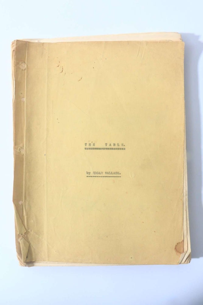 Item #11555 The Table. Edgar Wallace.