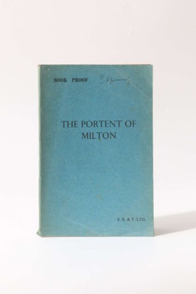 The Portent of Milton: Some Aspects of his Genius (1/3)