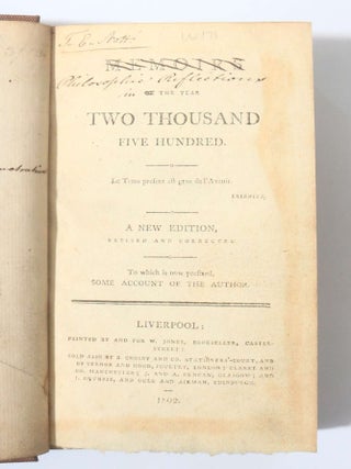 Item #11993 Memoirs of the Year Two Thousand Five Hundred. Anonymous, Louis-Sebastian Mercier