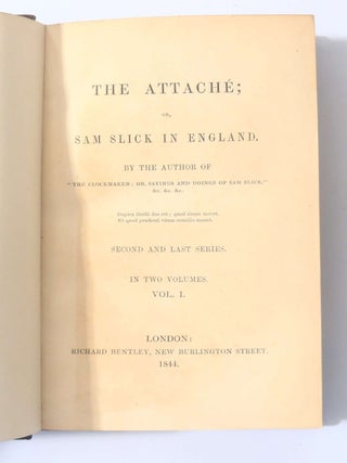 The Attache or Sam Slick in England with the Second Series of the Same (5/5)