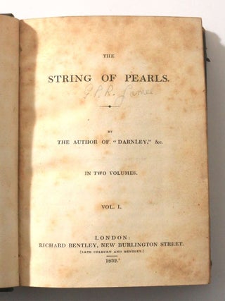 Item #12710 String of Pearls. Anonymous, G P. R. James