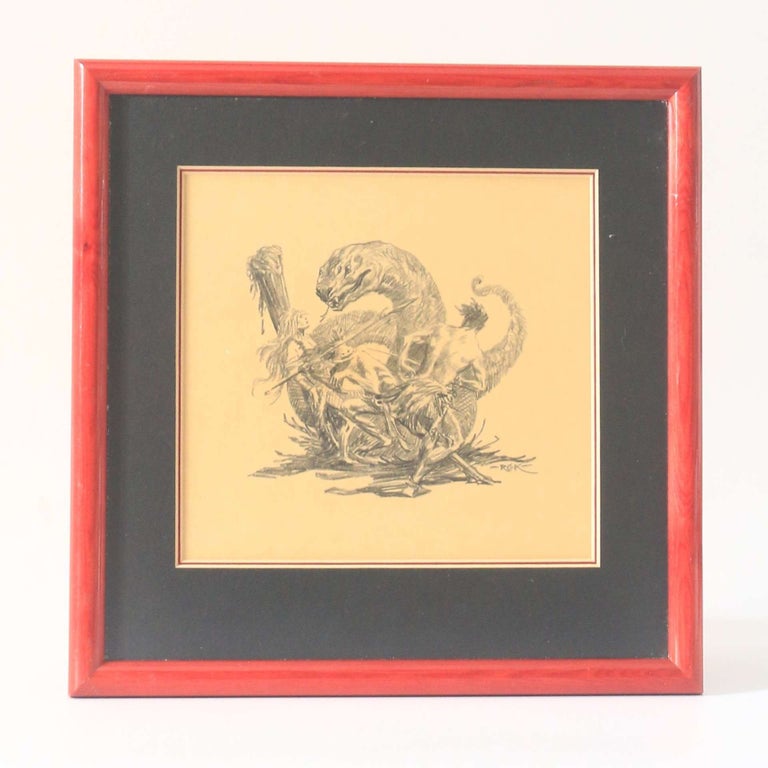 Item #12849 Original Art - Fantasy Scene. Roy G. Krenkel.