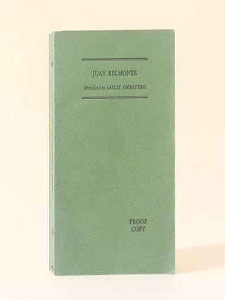 Item #13252 Killer of Bulls: An Auto-Biography of a Matador. Juan Belmonte, trans. Leslie Charteris