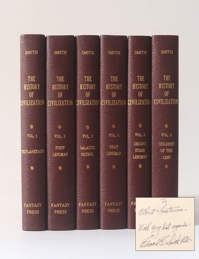 Item #13268 The History of Civilization [comprising] Triplanetary, First Lensman, Galactic Patrol, Gray Lensman, Second Stage Lensman and Children of the Lens. Edward E. Smith, Doc.