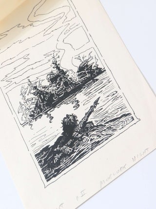 Item #13386 Frontis for K.W. Jeter's Morlock Night. Josh Kirby