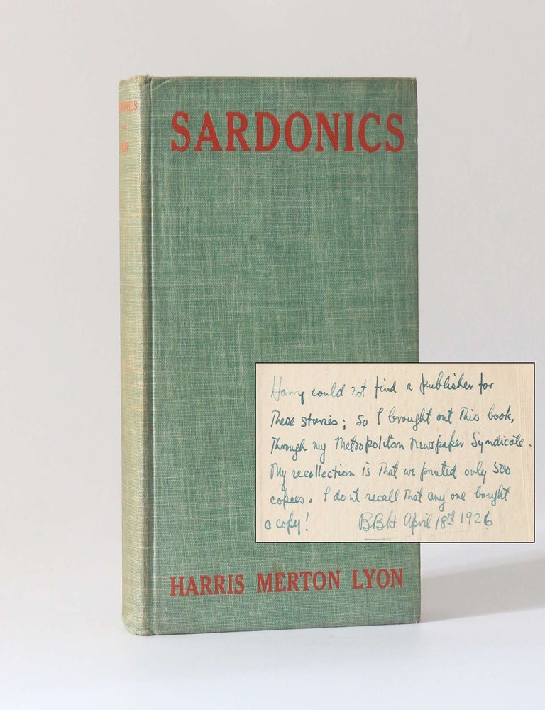 Item #13456 Sardonics: Sixteen Sketches. Harris Merton Lyon.