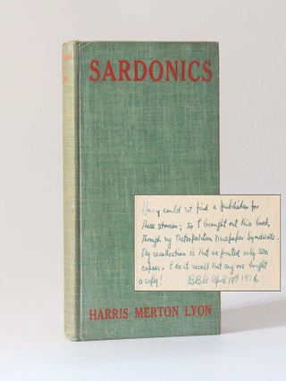 Item #13456 Sardonics: Sixteen Sketches. Harris Merton Lyon