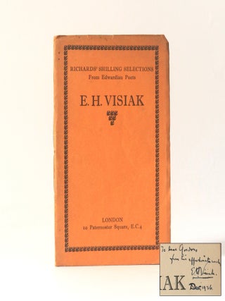 Item #13473 Richards' Shilling Selections from Edwardian Poets. E H. Visiak