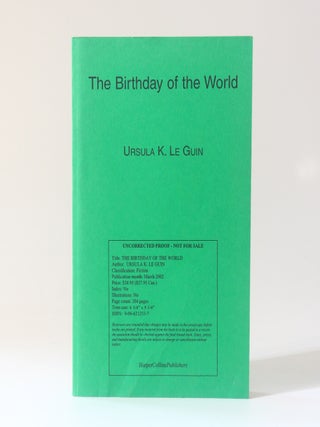 Item #13488 The Birthday of the World. Ursula K. Le Guin