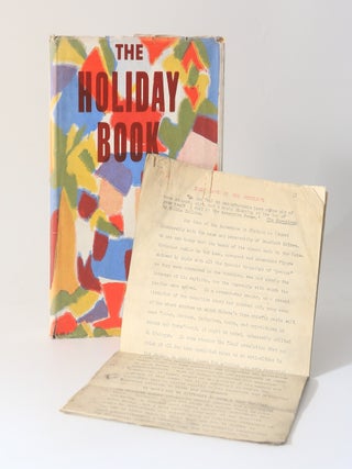 Item #13490 The Holiday Book with Julian Symons Typescript. John Singer, ed