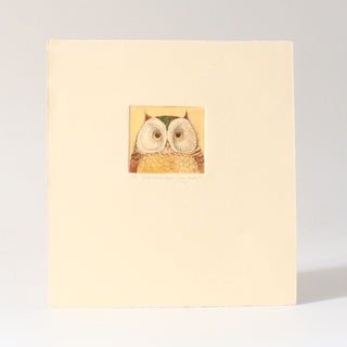 Full Moon Eyes Portrait [Original Hand-Coloured Etching - Artist's Proof (1/3)