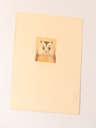 Full Moon Eyes Portrait [Original Hand-Coloured Etching - Artist's Proof (3/3)