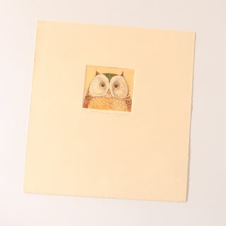 Full Moon Eyes Portrait [Original Hand-Coloured Etching - Artist's Proof (3/3)