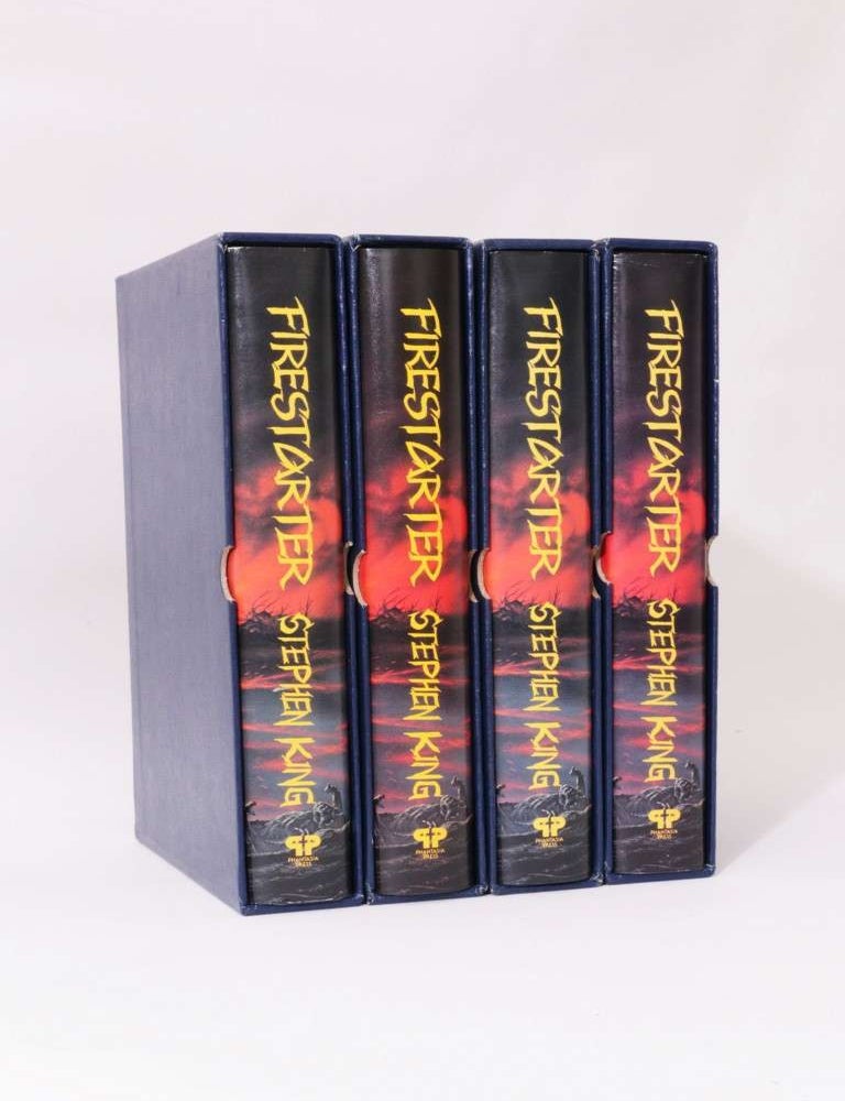 Item #6119 Firestarter [All four dates]. Stephen King.