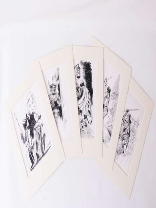 Item #7169 Five Pieces of Original Art for Alan Burt Akers's Avengers of Antares. Jack Gaughan