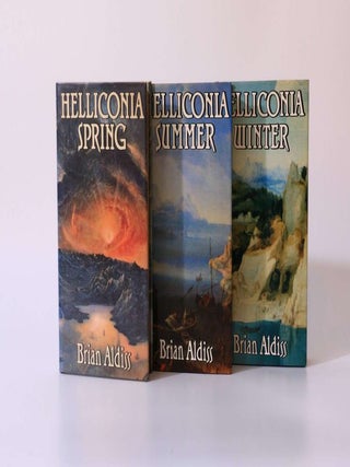 Item #7966 The Helliconia Trilogy [comprising] Spring, Summer and Winter. Brian Aldiss