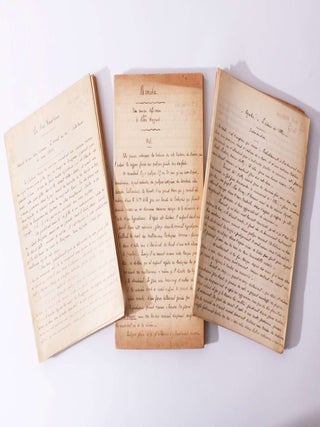 Item #9243 Three Autograph Manuscripts in Translation of Ayesha, Benita and The Ghost Kings. H....