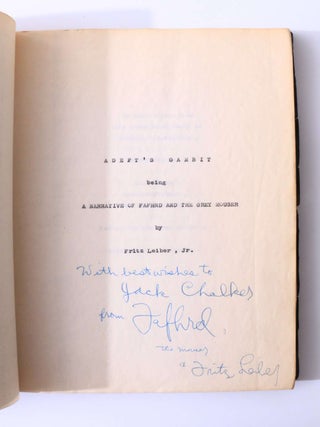 A Collection of Fafhrd and Gray Mouser Autograph Manuscripts and Typescripts (8/9)
