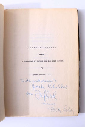 A Collection of Fafhrd and Gray Mouser Autograph Manuscripts and Typescripts (8/9)