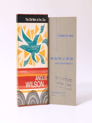 Item #9574 The Old Men at the Zoo w/ Proof. Angus Wilson